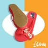 Dép Lào Feetlove 3 cm đỏ hình con sư tử