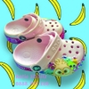 Dép cá sấu Crocs trẻ em Hatchlings có ĐÈN hồng nhạt