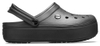 Dép cá sấu Crocs Band đế cao màu đen viền đen