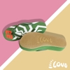 Dép Lào Feetlove 3 cm xanh lá hình con kiến