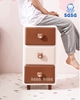 Tủ kệ nhựa gấu nâu Brown ngăn kéo đựng quần áo, bỉm sữa, đồ dùng CAYABE cho bé và gia đình 3 - 4 - 5 tầng