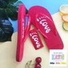 Dép Lào Feetlove 1 cm đỏ Logo Feetlove