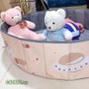 QUÂY BỂ BÓNG/ NHÀ BANH/ BỂ BƠI MINI GẤP GỌN CAYABE HOLLA MÀU HỒNG