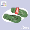 Dép kẹp nữ Feetlove 3 cm xanh lá hình con thỏ