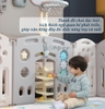Quây FULL sư tử (kèm xích đu, bập bênh, cầu trượt) CAYABE cho bé màu xanh lá (tặng kèm thảm, bóng)