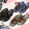 Dép kiểu nữ Feetlove cao cấp cao 3 cm - Dép kẹp đen tua rua