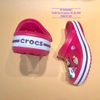 Dép cá sấu Crocs Band màu Hồng Đậm đế viền Hồng Đậm