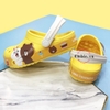 Dép cá sấu Crocs trẻ em Band gấu thỏ Line Friends màu vàng