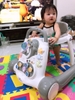 Xe tập đi cho bé gấp gọn Chilux Walk G hình cá heo có đèn, nhạc 3 màu: Hồng, Xám, Xanh Lá