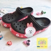 Dép cá sấu Crocs Band thỏ Line Friends màu đen