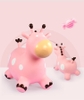 Thú nhún bơm hơi cho bé hình chú hươu CAYABE Toys House màu xanh/ hồng/ vàng TH319