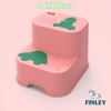 Ghế bậc thang kê chân đi vệ sinh toilet, đánh răng, ghế tắm cho bé và người lớn FINLEY hình ô tô màu xanh - vàng - hồng