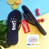 Dép Lào Feetlove 1 cm xanh đen Logo Feetlove