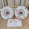 Phao bơi đỡ cổ Barrot chống lật gấu nâu Brown an toàn cho bé sơ sinh tập bơi thủy lực