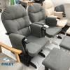 Ghế lắc thư giãn FINLEY cực êm có chỉnh độ ngả lưng và có khóa cho mẹ bầu và người lớn màu trắng be - CB-GL03
