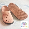 Dép cá sấu Crocs Band màu Hồng nhạt đế lính