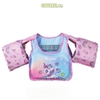Phao bơi cho bé CAYABE ngựa Pony/ Unicorn ngôi sao hồng nhạt (phao tay kèm phao đỡ ngực cho trẻ em)
