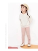 Quần legging bé gái thun màu hồng nhạt