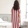 Đầm ngủ cho nữ sọc trắng đỏ