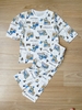 Đồ bộ bé trai tay lửng quần dài thun cotton hình máy súc