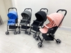 Xe đẩy cho bé gấp gọn, siêu nhẹ Vovo 2 chiều 3 tư thế màu xanh, xám, hồng, đen