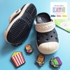 Dép cá sấu Crocs cho bé MCM màu xanh đen