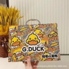 Va li bút màu sáp, màu nước, chì màu, bút lông vịt vàng G.Duck cho bé (67 món)