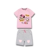 Đồ bộ bé gái áo thun Minnie và Daisy màu hồng