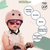 Mũ nón bảo hộ (bảo hiểm) xe đạp, xe scooter Scoot and Ride cho bé khi chơi thể thao - size XXS và size S (màu hồng nhạt - Rose)