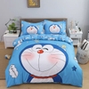 Bộ ga giường 4 món hình hoạt in 5D in theo yêu cầu Cotton Terry 02