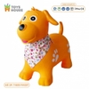 Thú nhún bơm hơi cho bé hình cún con CAYABE Toys House màu vàng PA1027