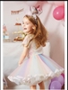 Đầm công chúa bé gái ngựa Unicorn/ Pony bảy sắc cầu vồng