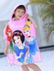 Khăn tắm choàng cho bé CAYABE công chúa Disney có mũ trùm đầu