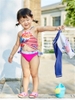 Set đồ bơi bé gái (Áo bơi tay dài + tankini + quần bơi) màu hồng