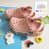 Dép cá sấu Crocs trẻ em DREW màu hồng nhạt