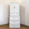 Tủ kệ nhựa đựng quần áo, đồ chơi CAYABE 5 tầng cho bé màu trắng (size 148x60x36 cm)