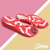 Dép Lào Feetlove 3 cm đỏ hình con kiến