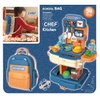 Đồ chơi BOWA 8787P - Cặp nhà bếp màu xanh 34 chi tiết, Không dùng pin mã 8787P