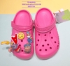 Dép cá sấu Crocs Baya CLASSIC màu hồng đậm