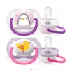 Hộp 2 ty ngậm thông khí Philips Avent Lime cho bé (0-6 tháng) in hoạt hình dễ thương