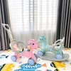 Ngựa bập bênh - chòi chân - xe đẩy CAYABE Holla 3 in 1 vương miện màu xanh mint