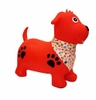Thú nhún bơm hơi cho bé hình cún con màu đỏ CAYABE Toys House PA1416