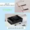 Tủ nhựa 5 tầng cho bé và gia đình CAYABE vân gỗ Hàn Quốc treo quần áo, đựng đồ dùng cao cấp màu kem beige