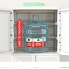Tủ nhựa 5 tầng cho bé và gia đình CAYABE vân gỗ Hàn Quốc treo quần áo, đựng đồ dùng cao cấp màu kem beige