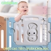 Quây bóng cho bé gấp gọn hình thỏ con CAYABE màu xanh trắng (tặng kèm thảm, bóng)