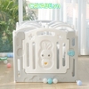 Quây bóng cho bé gấp gọn hình thỏ con CAYABE màu xanh trắng (tặng kèm thảm, bóng)
