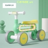 Xe chòi chân cho bé CAYABE Candy có đèn, nhạc màu xanh dương - hồng - xanh lá - cam
