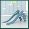 Cầu trượt cho bé (cầu tuột) khủng long CAYABE màu xanh (có cột bóng rổ)