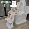 Thang bô lót bồn cầu cho bé gấp gọn FINLEY khủng long (FL-0233)