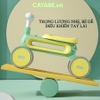 Xe chòi chân cho bé CAYABE Candy có đèn, nhạc màu xanh dương - hồng - xanh lá - cam